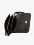 Quilted Snap Button Card Holder With Wristlet