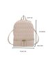 Quilted Detail Classic Backpack