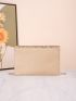 Glitter Decor Flap Chain Square Bag