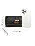 Quilted Buckle Decor Long Wallet