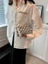 Metallic Ruched Bag