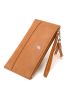 Letter Graphic Tassel Decor Long Wallet