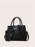 Embroidery Detail Bucket Bag With Bow Bag Charm