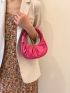 Minimalist Ruched Satchel Bag