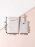 Letter Graphic Passport Case With Luggage Tag