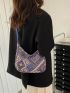 Geometric Pattern Hobo Bag