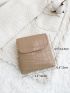 Crocodile Embossed Flap Coin Purse