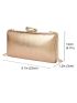 Minimalist Metallic Chain Square Bag