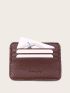 Letter & Litchi Embossed Card Holder