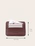 Letter & Litchi Embossed Card Holder