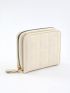 Quilted Zip Around Small Wallet