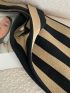 Striped Pattern Crochet Bag