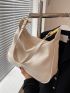 Minimalist Zipper Hobo Bag