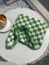 Plaid Pattern Crochet Bag