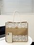 Geometric Pattern Shopper Bag