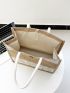 Geometric Pattern Shopper Bag