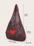 Strawberry Graphic Crochet Bag