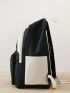 4pcs Two Tone Functional Backpack Set