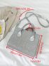 Mini Glitter Double Handle Square Bag