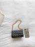Mini Quilted Flap Chain Square Bag