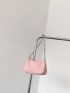 Minimalist Chain Baguette Bag
