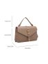 Buckle Decor Flap Square Bag