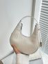 Crocodile Embossed Hobo Bag
