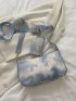 Tie Dye Square Bag With Coin Purse