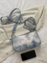 Tie Dye Square Bag With Coin Purse