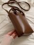Mini Minimalist Double Handle Bucket Bag