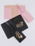 4pcs Crown & Letter Graphic Passport Cases With Luggage Tags