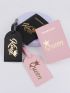 4pcs Crown & Letter Graphic Passport Cases With Luggage Tags