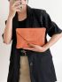 Minimalist Flap Straw Bag