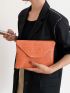 Minimalist Flap Straw Bag