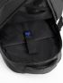 Letter Graphic Laptop Backpack Medium Zipper With USB Charging Port