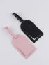 2pcs Letter Graphic Luggage Tag Plane Boarding Pass Creative and Stylish Suitcase Check-In