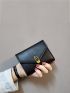 Metal Decor Small Wallet