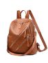 Vintage Design Zipper Functional Backpack