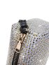 Mini Rhinestone Decor Square Bag