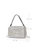 Mini Rhinestone Decor Square Bag