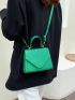 Mini Crocodile Embossed Flap Square Bag