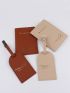 2pcs Letter Graphic Passport Case & 2pcs Luggage Tag Set