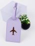 Plane Print Luggage Tag