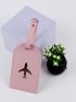 Plane Print Luggage Tag