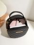 Mini Minimalist Quilted Circle Bag