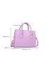 Crocodile Embossed Square Bag