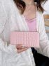 Crocodile Embossed Long Wallet