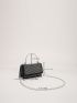 Mini Studded Decor Chain Flap Square Bag
