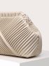Minimalist Ruched Detail Clutch Bag