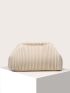 Minimalist Ruched Detail Clutch Bag